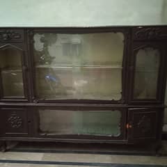 pure wood old style showcase