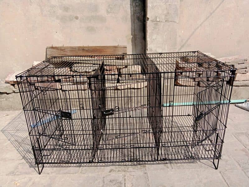 cages size 1.5×1.5. (3 portion ) 0