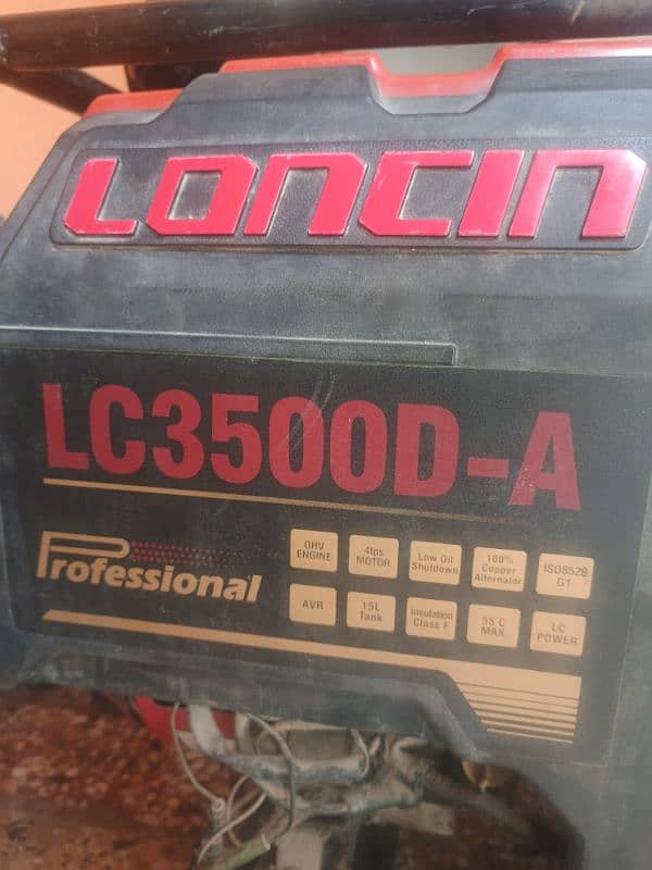 Generator loncin LC3500D-A hai use zada nhi hoa 3.5 kva 0