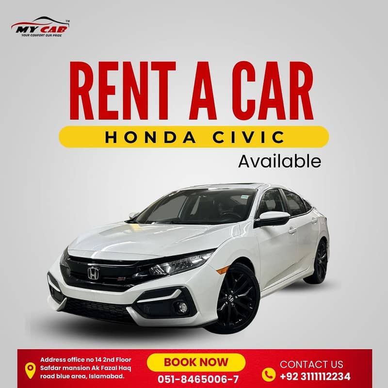 Rent A Car/Car Rental/Self Drive/BRV/Collora/Civic/Coaster/City/Vitz 2