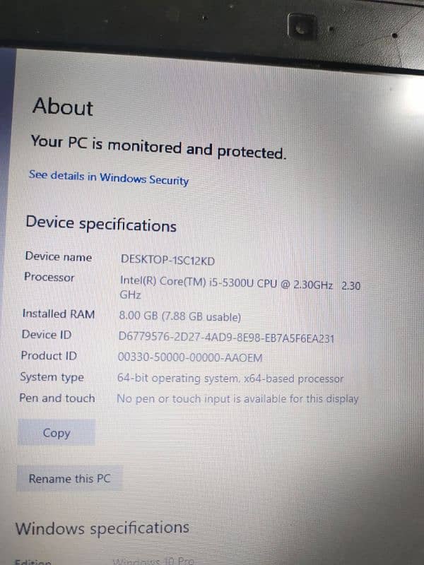 Dell Latitude E7250 | Core i5 5th Gen | 8GB RAM | 1