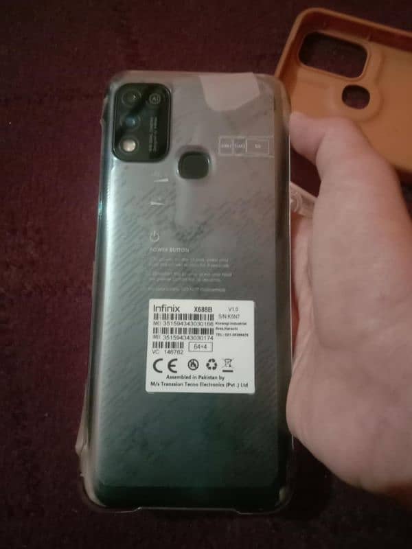 Infinix hot 10 play mobile urgent for sale with box 5