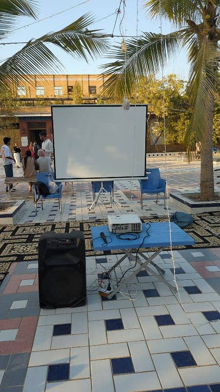PROJECTOR FOR RENT. LED SCREEN AND SOUND SYSTEM RENT SERVICE  KARACHI 1