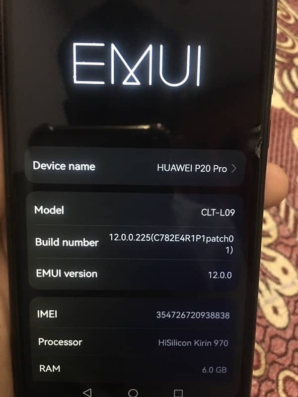 huawei p20 pro non pta 6/128 back change ho gi exchange possible 4