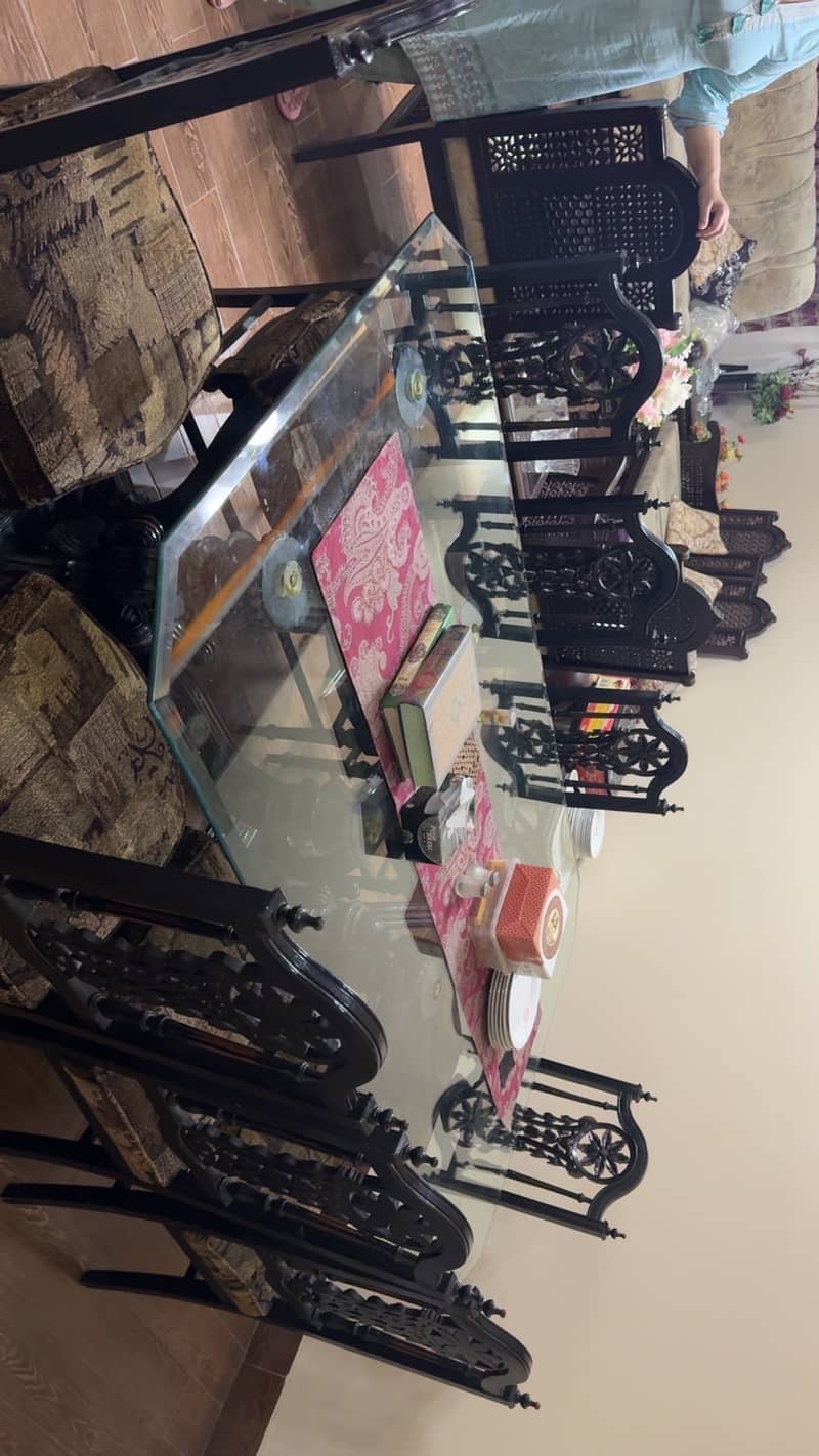 Dinning table with 8 chairs 4