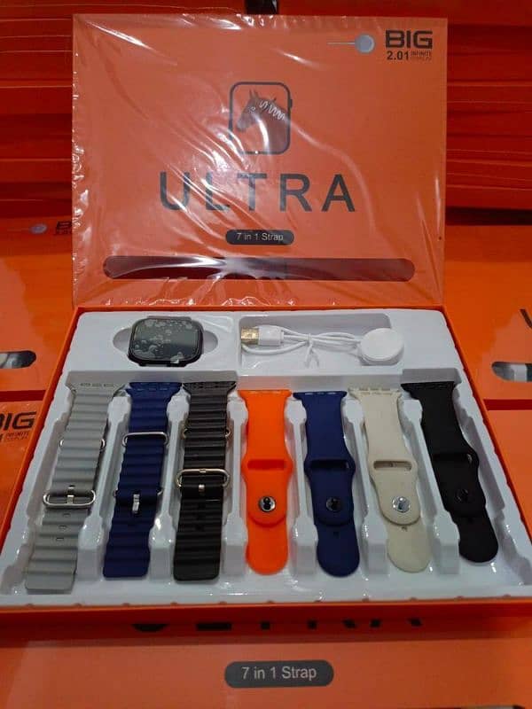 7 in 1 straps ultra, smart watch, pack of 10 2