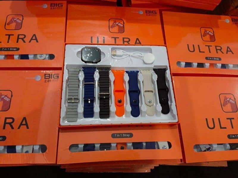 7 in 1 straps ultra, smart watch, pack of 10 4