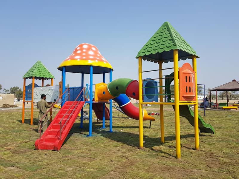 kids Slide/Swings/Kids rides/jhula/Spring rider/jungle gym/gazebo/bar 12