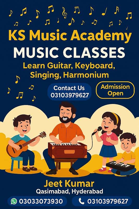 Singing Guitar Harmonium Classes With Music Theory 0