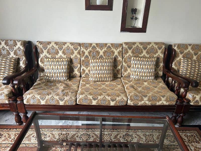 5 Seater Sofa Set full Italian Wood 1