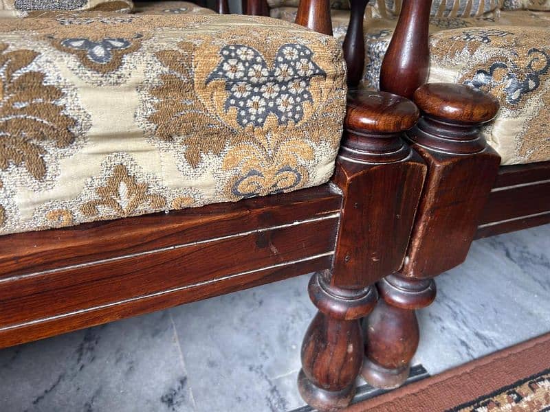 5 Seater Sofa Set full Italian Wood 8