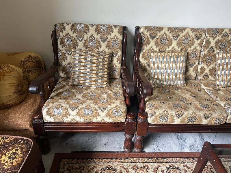 5 Seater Sofa Set full Italian Wood 10