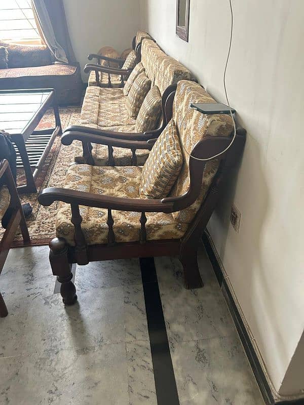 5 Seater Sofa Set full Italian Wood 11