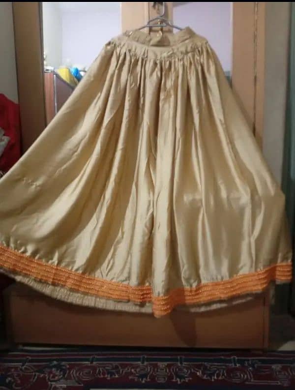double lehenga with embroidered dupatta 2