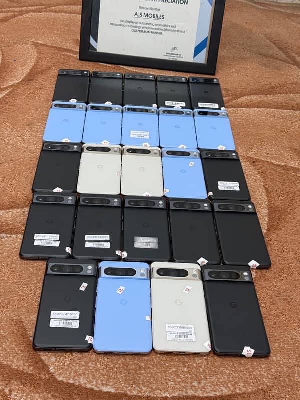 Google Pixel 6, 6a, 6pro, 7, 7pro, 8pro Official PTA Approved Dual Sim 3