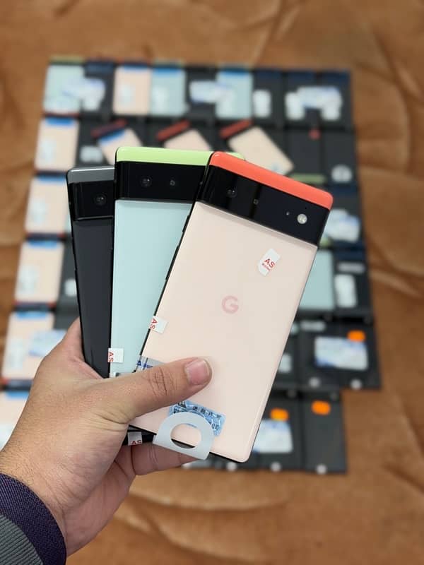 Google Pixel 6, 6a, 6pro, 7, 7pro, 8pro Official PTA Approved Dual Sim 6