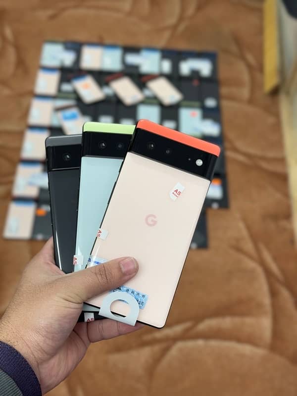 Google Pixel 6, 6a, 6pro, 7, 7pro, 8pro Official PTA Approved Dual Sim 7