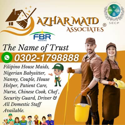 We Provide All Domestic Staff Available Driver Helper Maid Nanny Cook