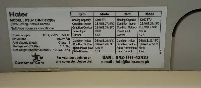 haier AC for sale 1