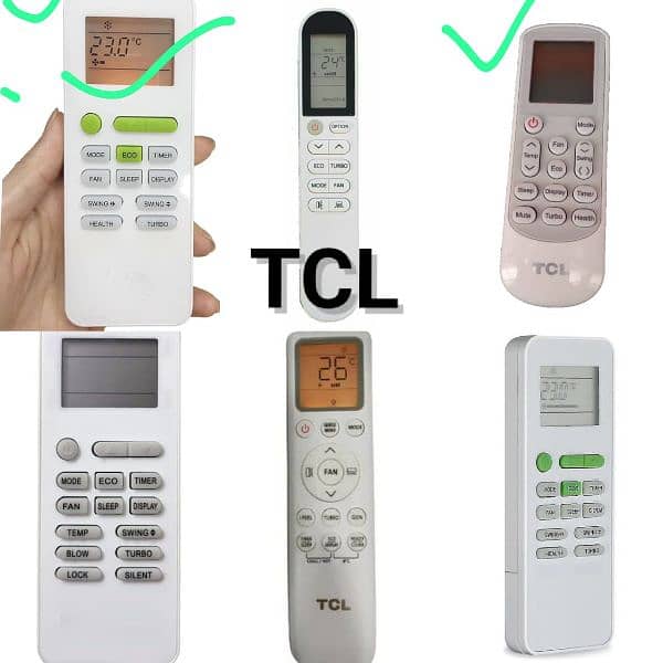 Haier TCl Samsung LG different branded remote  LEd remote Ac remote 3