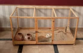wooden cage