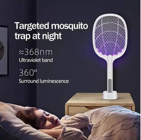 DP-834 (2 in 1) Mosquito Killer Racket & Lamp -2 Modes-Imported 10