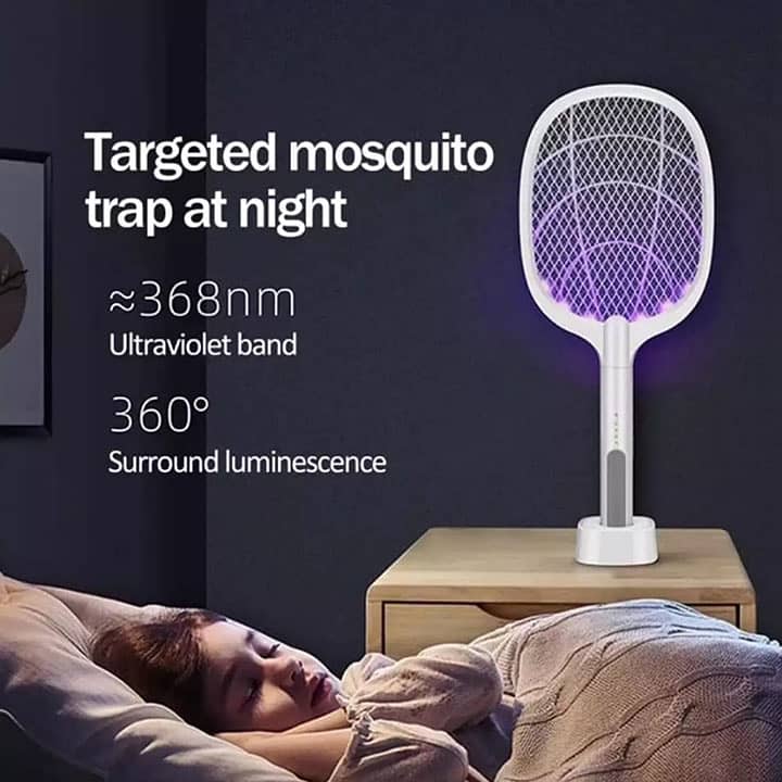 DP-834 (2 in 1) Mosquito Killer Racket & Lamp -2 Modes-Imported 12
