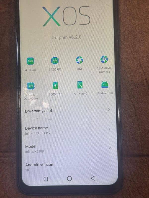 Infinix hot 9 play with box 2