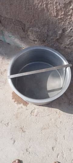 pateela 10 kg size 24inch 11 inch wzan 7/5 kg