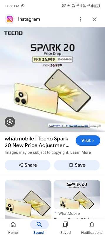 Tecno spark 20 16 gb Ram 256gb Rom with complete box 4