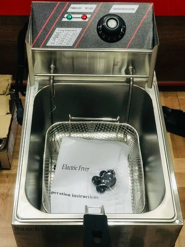 Single Electric 6L Commercial Deep Fryer Electric Frying Machine 8
