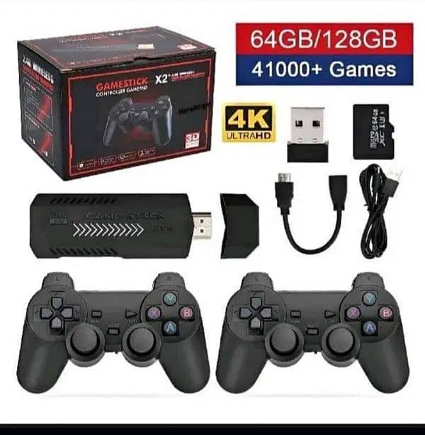 X2 wireless game stick with 2 wireless consoles 0