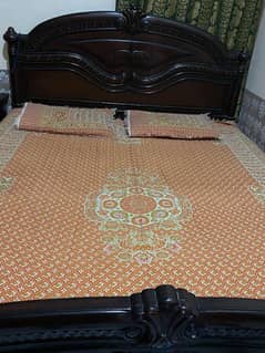 wooden bed with mattress 6 inch ka side table dressing