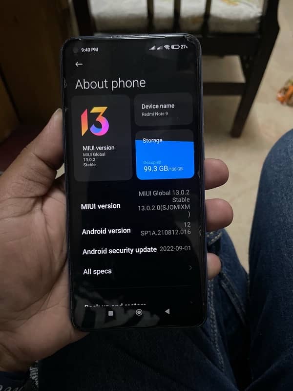 Redmi Note 9 4/128 Blue Colour 1