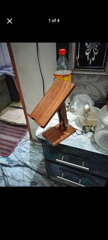 Wooden Mobile Stand Pure Wood Good Quality 0