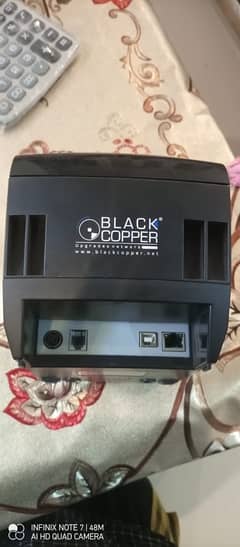 Black Copper Printer 2 White Roll