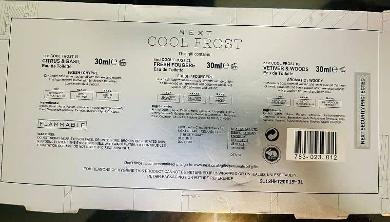 Unique, Cool Frost, 3 bottles 1