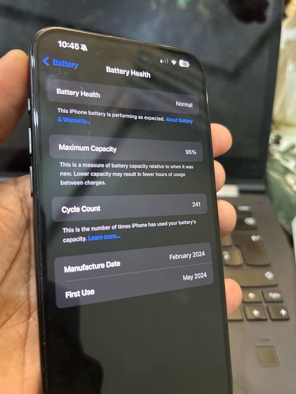 iPhone 15 pro max 256 GB PTA APPROVED 4