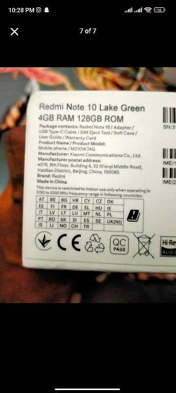 redmi note 10 4/128gb with box 3