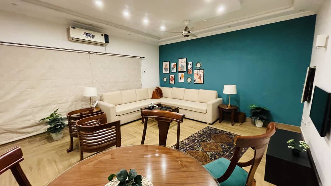 Beautiful 2 Bed Fully Furnished Separate Gate Ground Portion Available For Rent Ideal Location F7 1