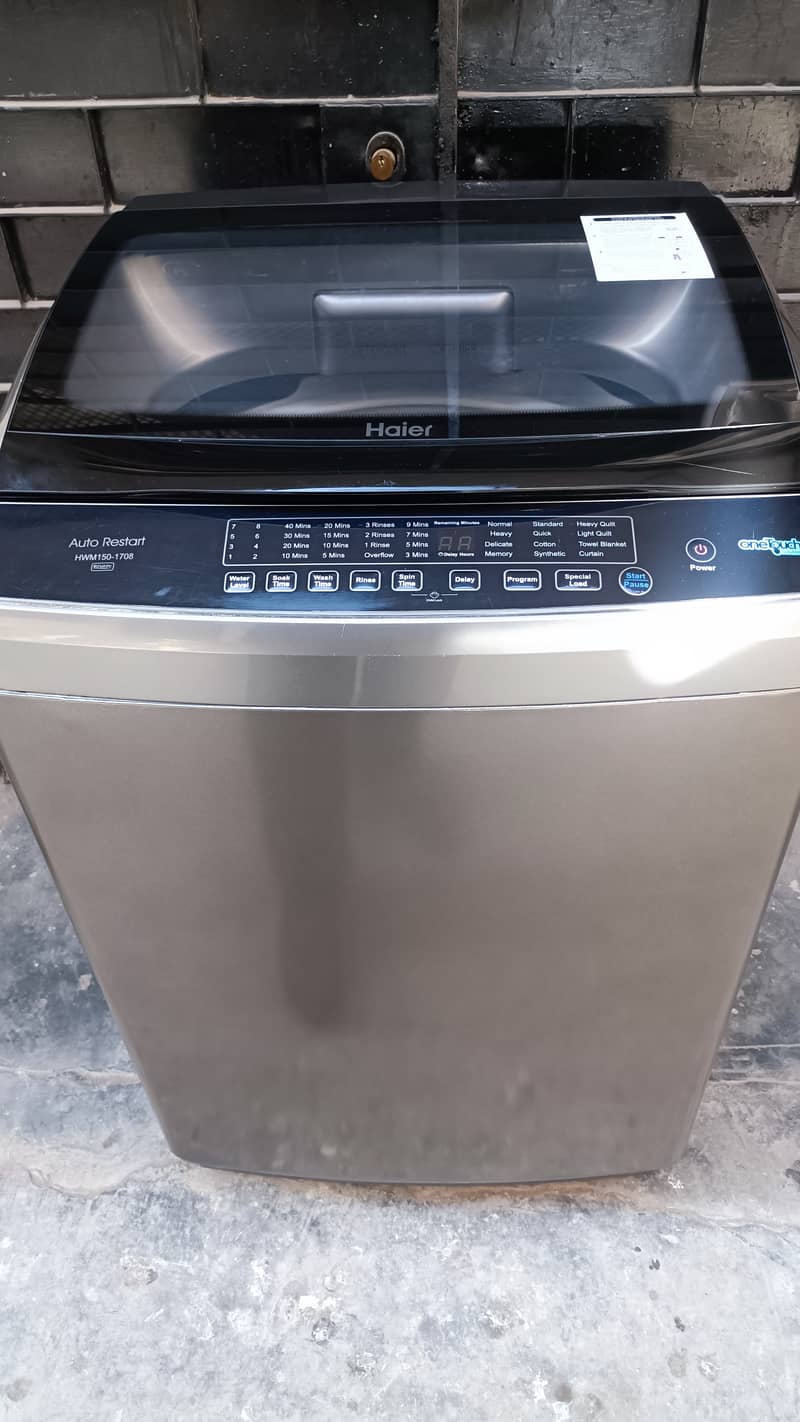 Haier 15kg Big Size with Warranty Automatic Washing Machine Like New 4