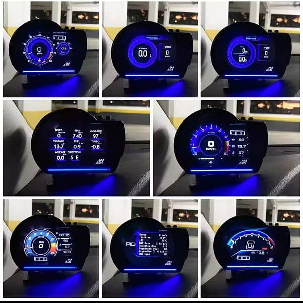 OBD2 Car Head Up Display HUD Smart Car Water&Oil temp audio 0