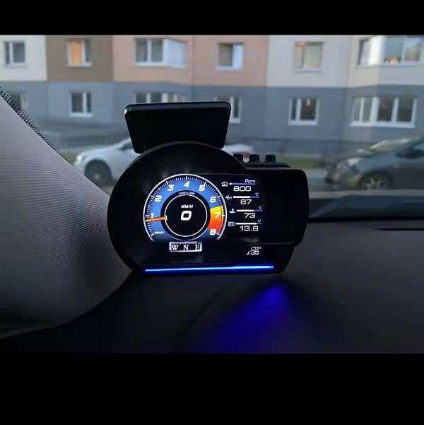 OBD2 Car Head Up Display HUD Smart Car Water&Oil temp audio 2