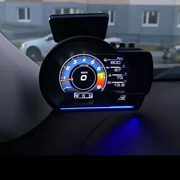 OBD2 Car Head Up Display HUD Smart Car Water&Oil temp audio 4