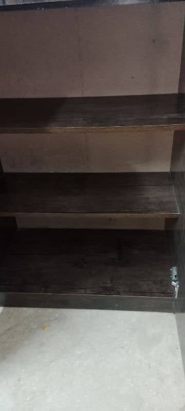 beautiful wardrobe with three shelves in slightly used condition 5