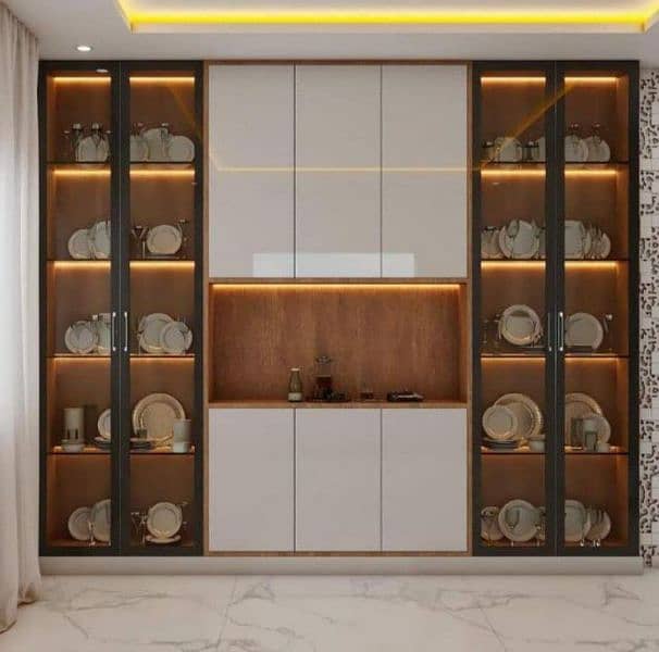 LCD wall kitchen wordrobe sliding cupboard 5