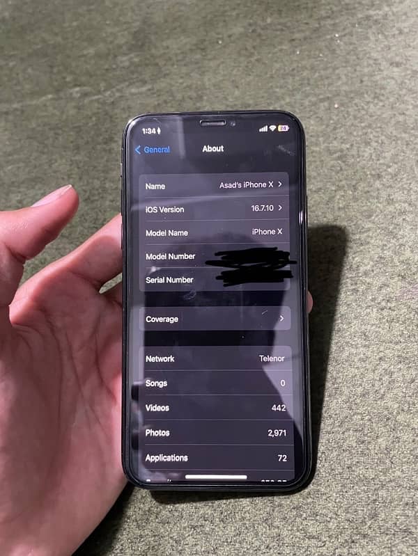 iPhone X 256GB Official Pta Approved 7