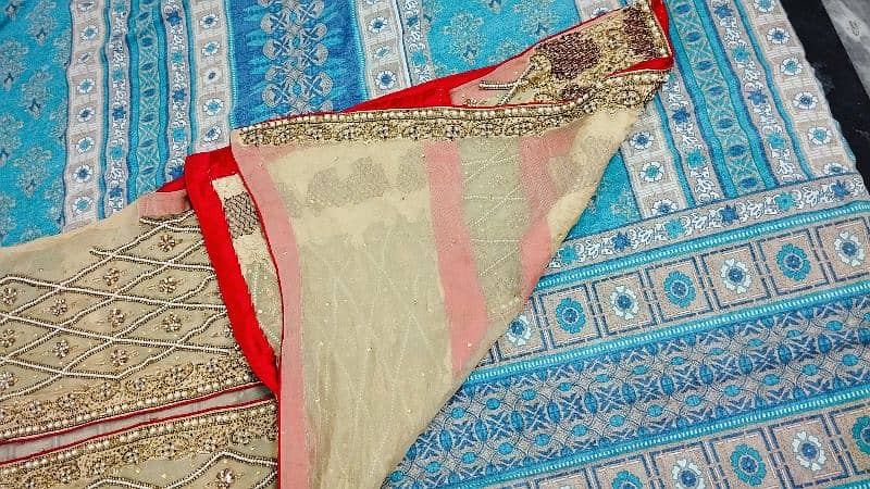 pearl embroided gown with maxi and dupatta 1