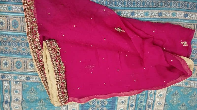 pearl embroided gown with maxi and dupatta 4