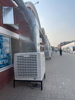 evaporative duct cooler and ducting